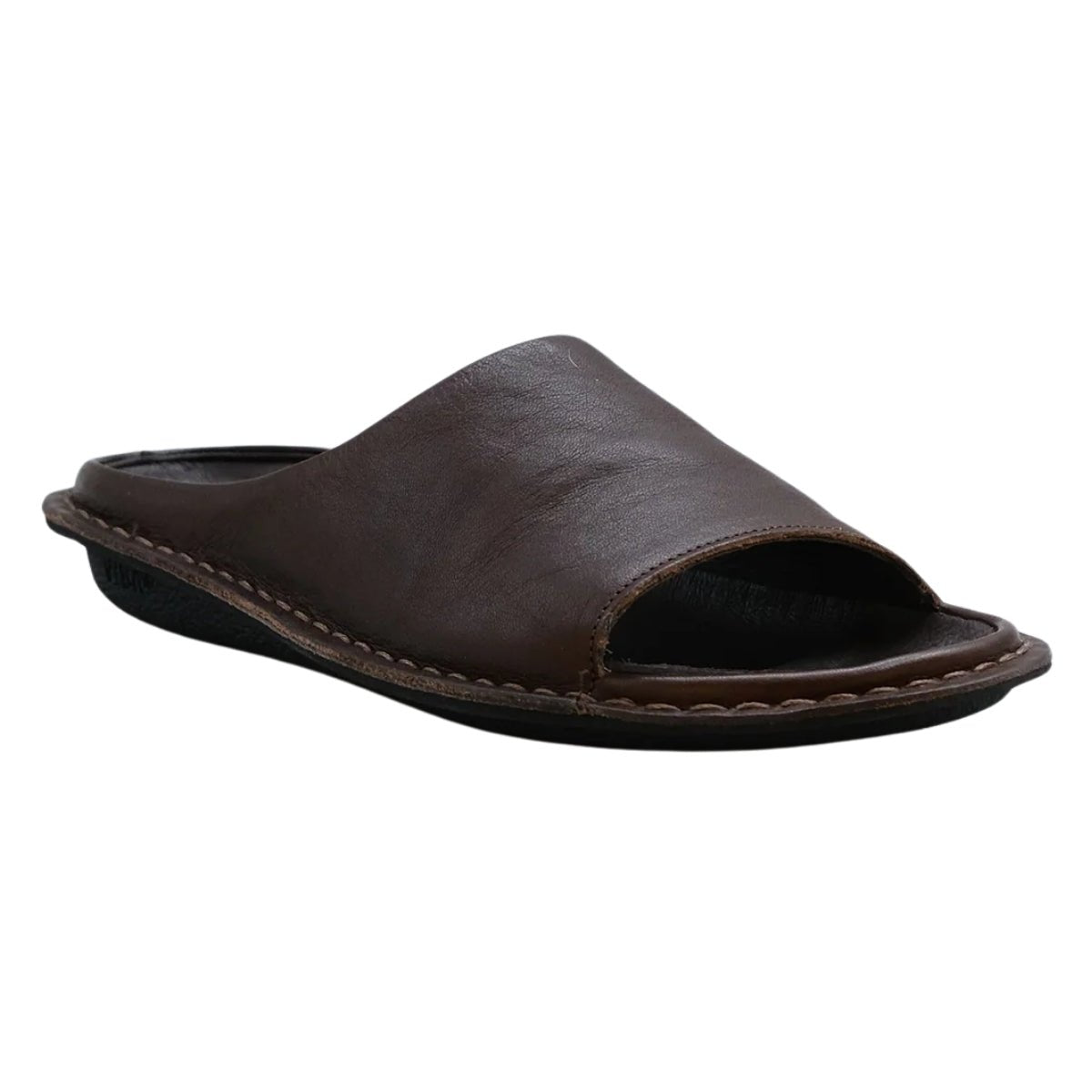 Saint Tropez | Leather | Cocoa Brown - sandals - VIBAe