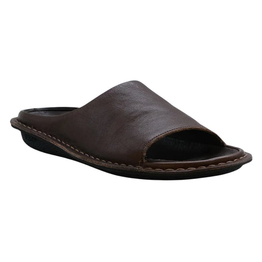 Saint Tropez | Leather | Cocoa Brown - sandals - VIBAe
