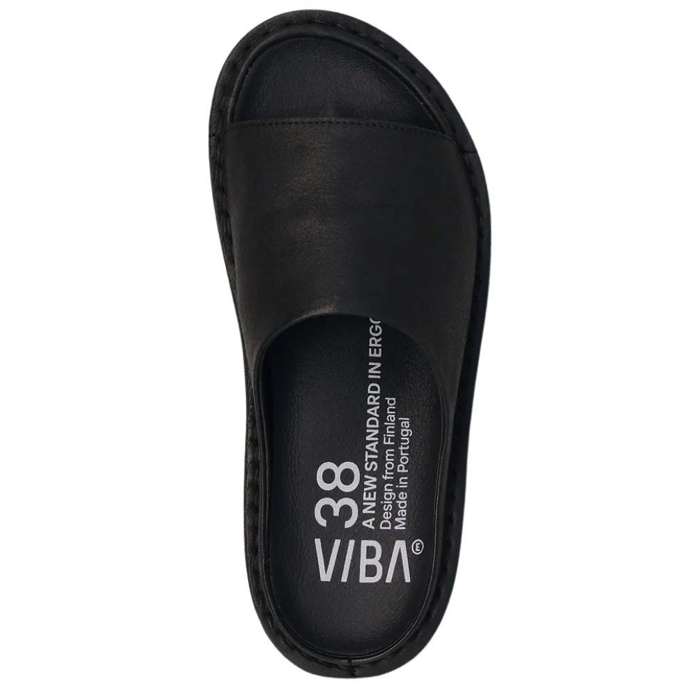 Saint Tropez | Leather | Preto Black - sandals - VIBAe