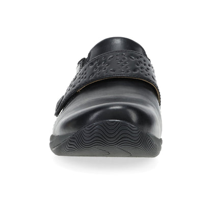 Sallie | Waxy Burnished | Black - shoe - Dansko