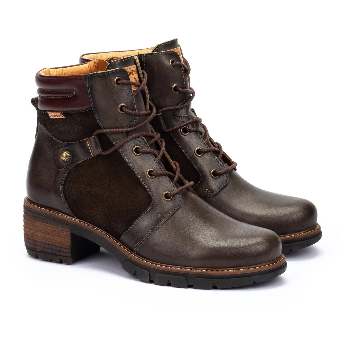 San Sebastian Lace Up Boots | Leather | Forest - Boot - Pikolinos
