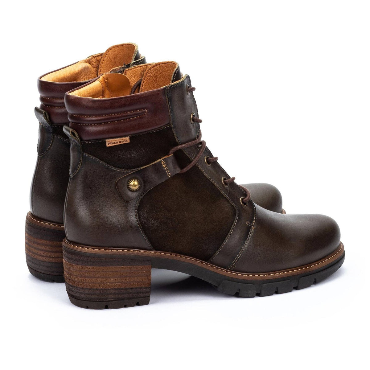 San Sebastian Lace Up Boots | Leather | Forest - Boot - Pikolinos