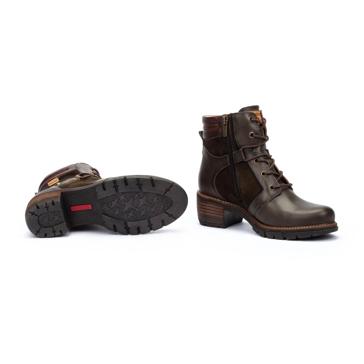 San Sebastian Lace Up Boots | Leather | Forest - Boot - Pikolinos