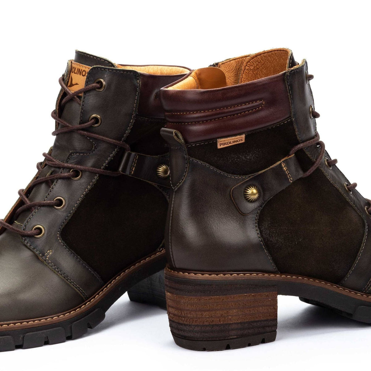 San Sebastian Lace Up Boots | Leather | Forest - Boot - Pikolinos