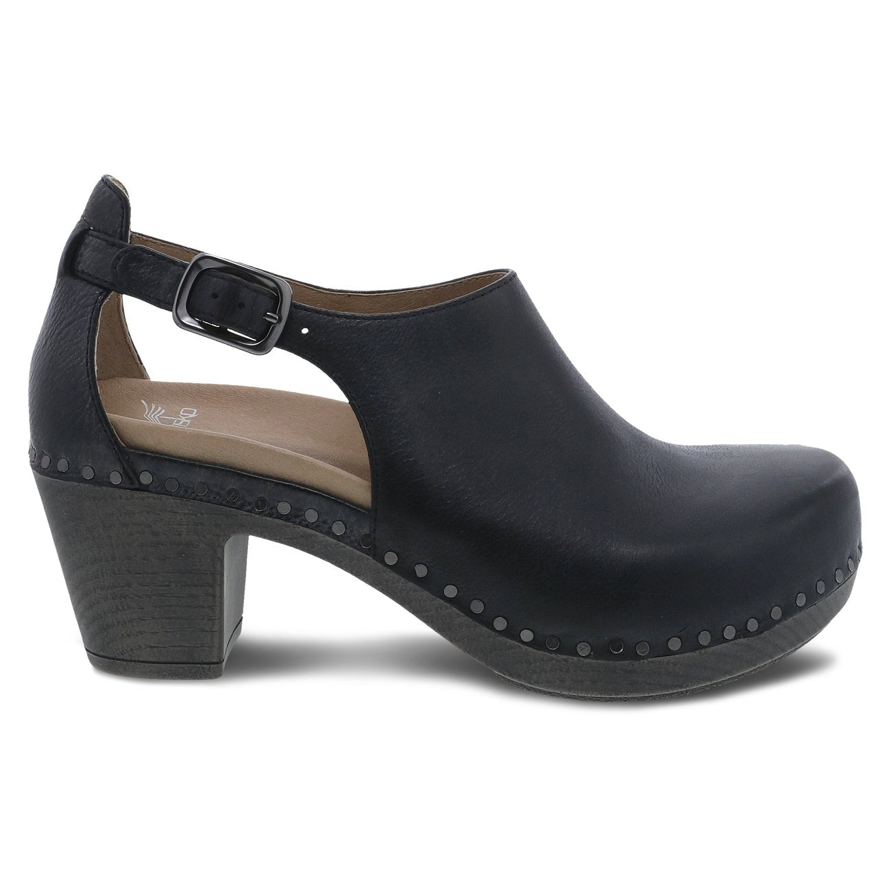 Sassy | Milled Burnished | Black - shoe - Dansko