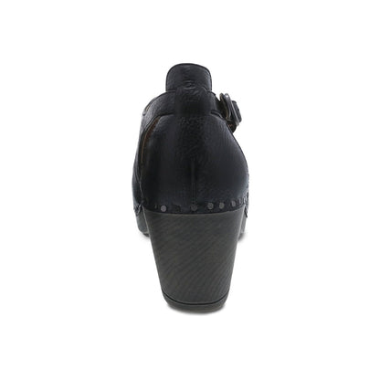 Sassy | Milled Burnished | Black - shoe - Dansko