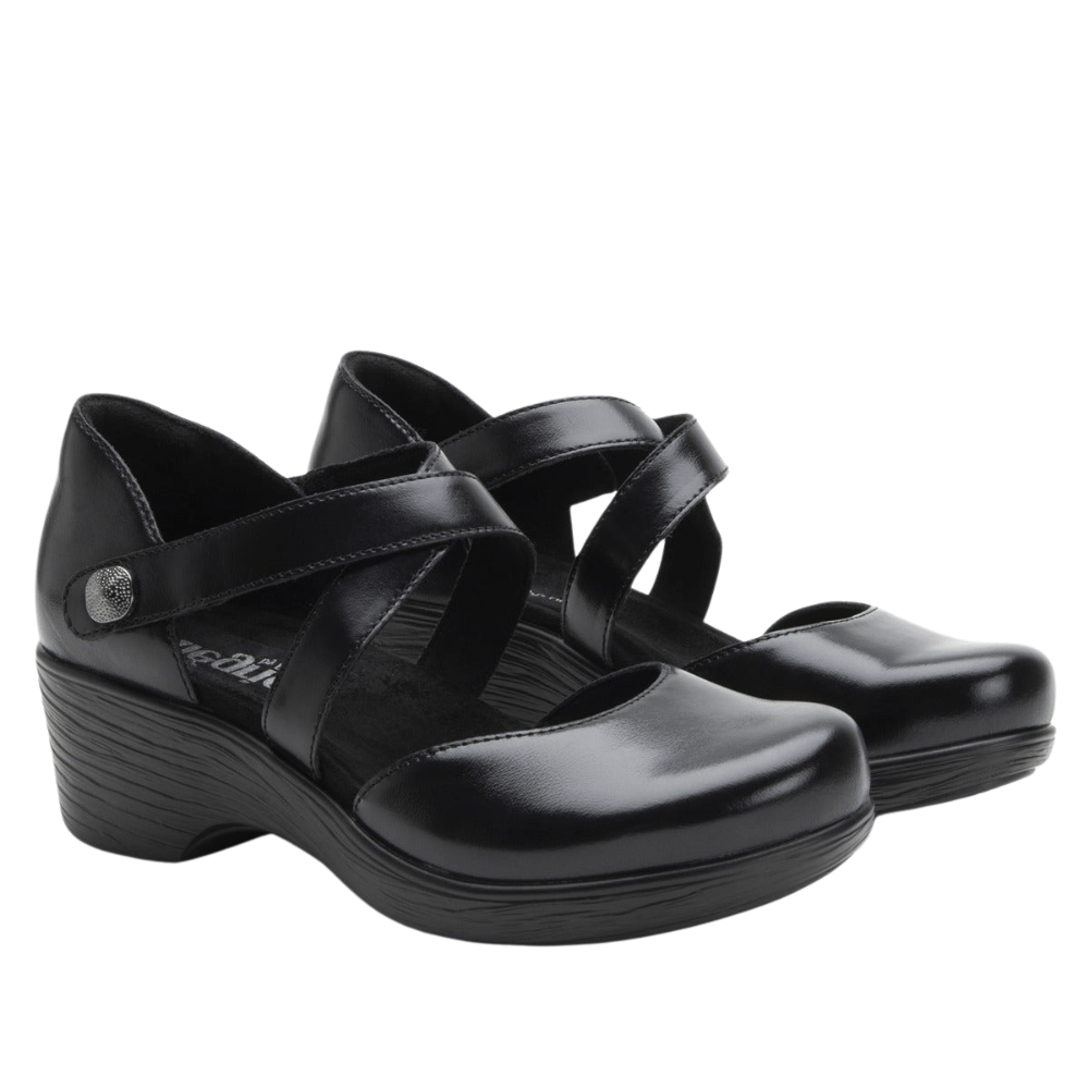 Savina | Leather | Noir - Shoe - Alegria