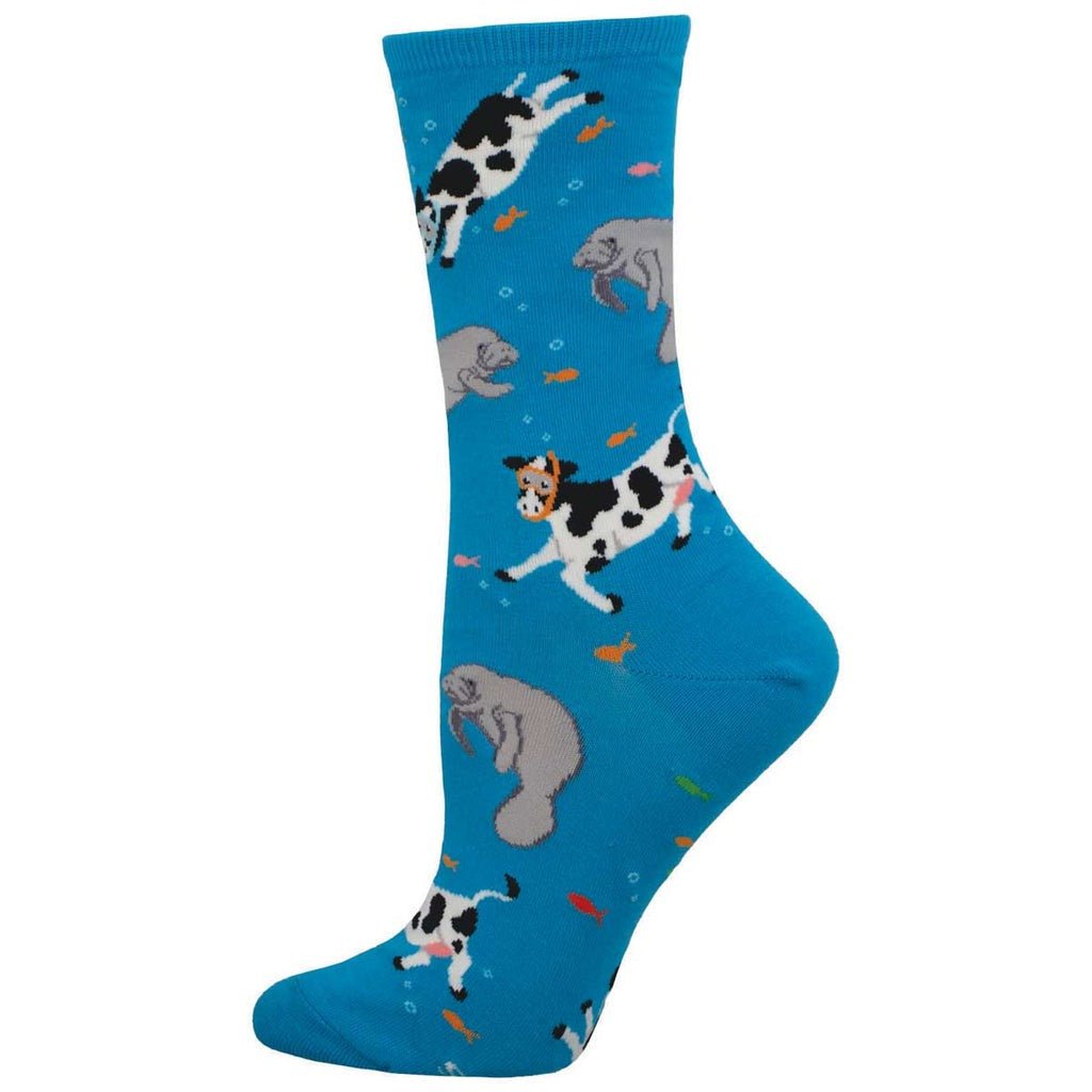 Sea Cows | Women | Blue - Socks - Socksmith