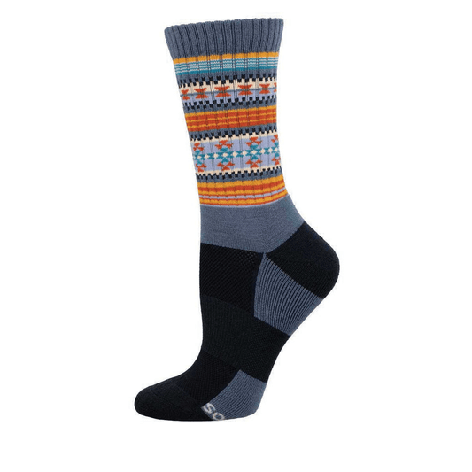 Serape | Wool | Women | Blue - socks - Socksmith