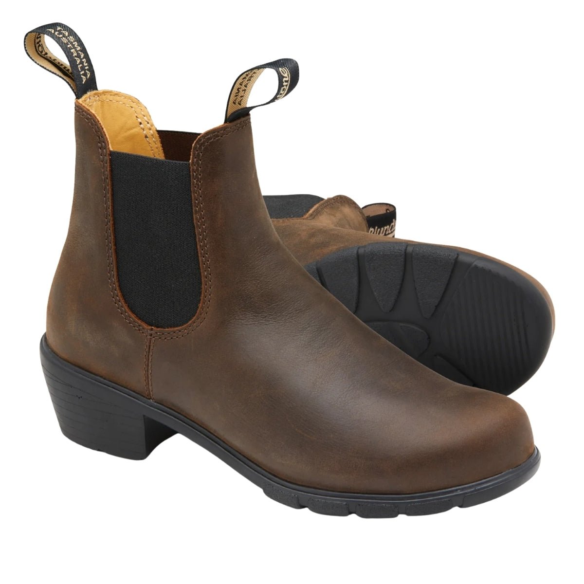 Series Heeled Boot 1673 | Women | Leather | Antique Brown - Boot - BLUNDSTONE