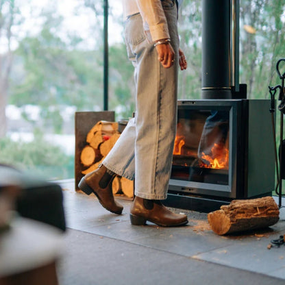 Series Heeled Boot 1673 | Women | Leather | Antique Brown - Boot - BLUNDSTONE