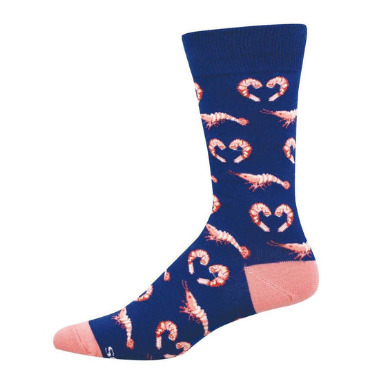 Shrimpy Love | Men | Navy - socks - Socksmith