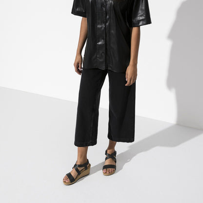Sibyl Ring - Buckle | Leather | Black - Wedge - Birkenstock