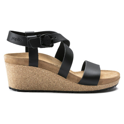 Sibyl Ring - Buckle | Leather | Black - Wedge - Birkenstock
