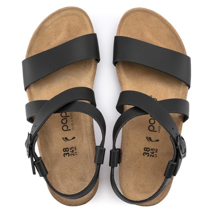 Sibyl Ring Buckle | Leather | Black - Sandals - Birkenstock