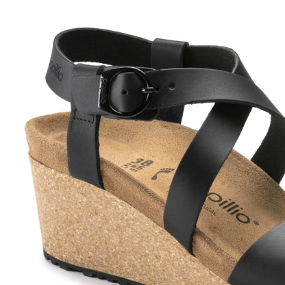 Sibyl Ring - Buckle | Leather | Black - Wedge - Birkenstock