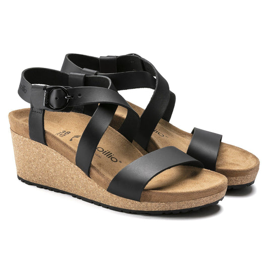 Sibyl Ring - Buckle | Leather | Black - Wedge - Birkenstock