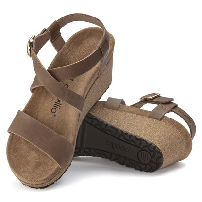 Sibyl Ring - Buckle | Oiled Leather | Cognac - sandals - Birkenstock