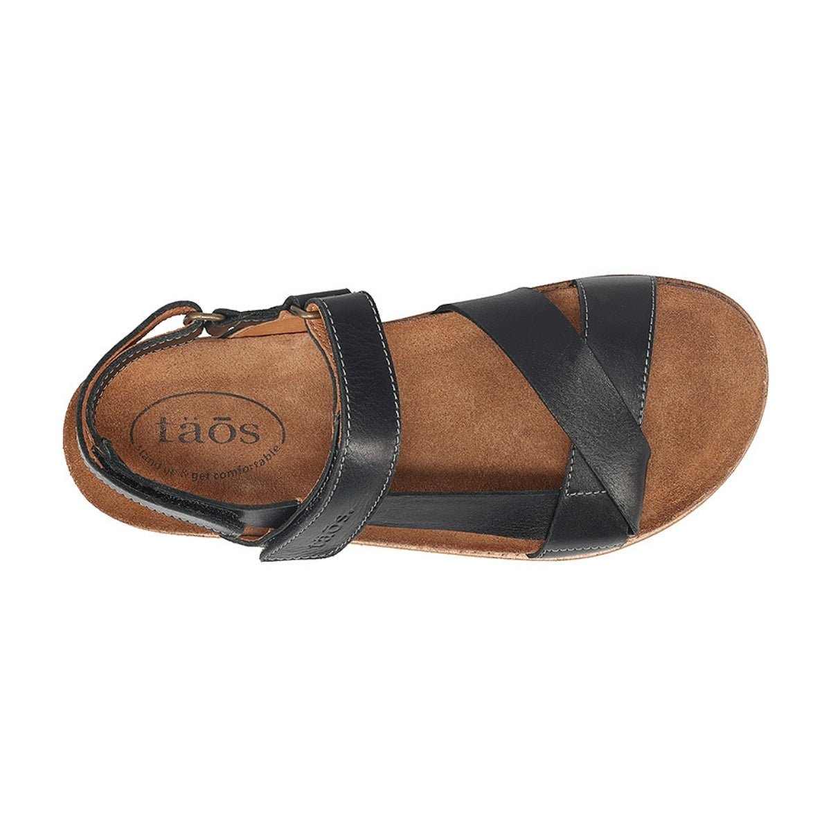 Sideways | Leather | Black - sandals - Taos