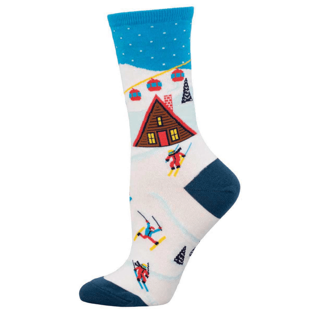 Ski In, Ski Out | Women | White - socks - Socksmith