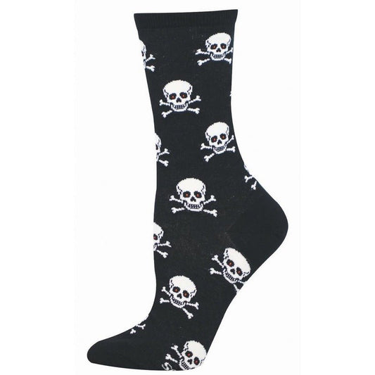 Skull And Bones Club | Women | Black - socks - Socksmith