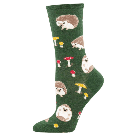 Slow Poke | Women | Green Heather - socks - Socksmith