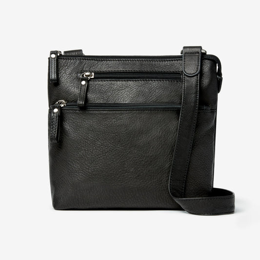Small Crossbody Traveler | Leather | Black - Bag - Osgoode Marley