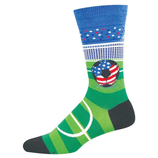 Soccer's Biggest Stage | Men | Blue - socks - Socksmith