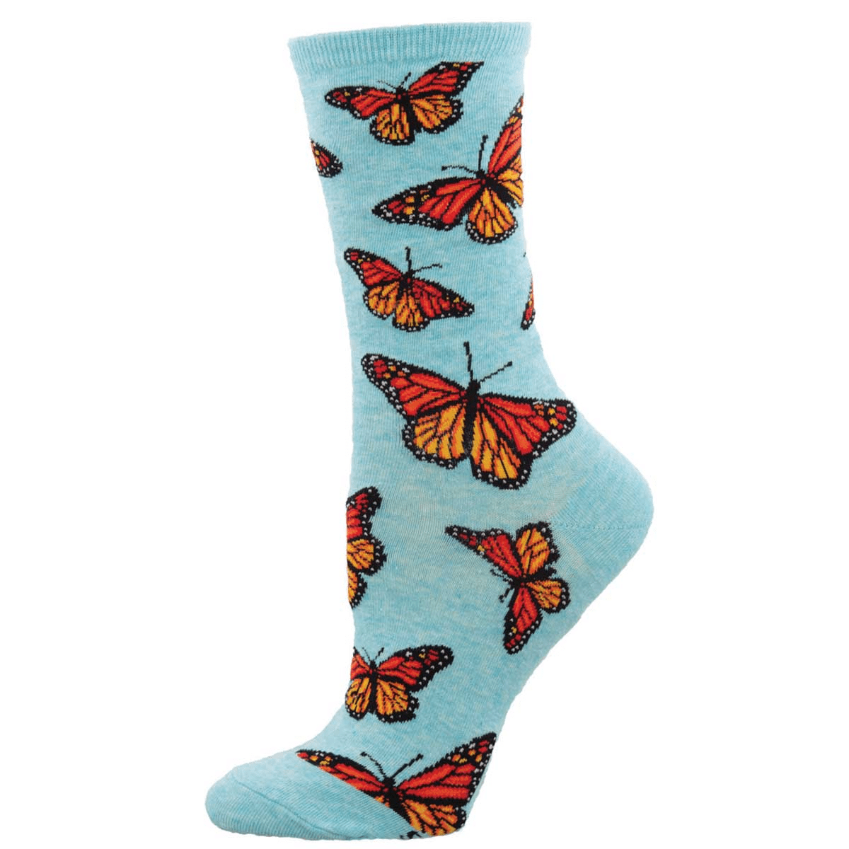 Social Butterfly | Women | Blue Heather - Socks - Socksmith