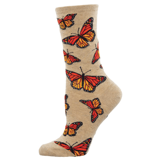 Social Butterfly | Women | Hemp Heather - Socks - Socksmith