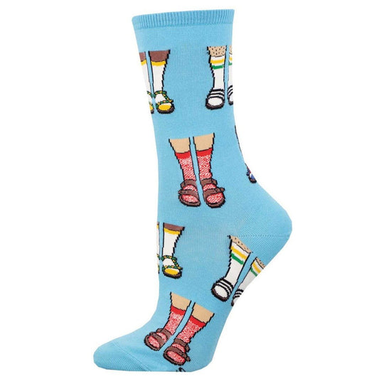 Socks And Sandals | Women | Blue - socks - Socksmith