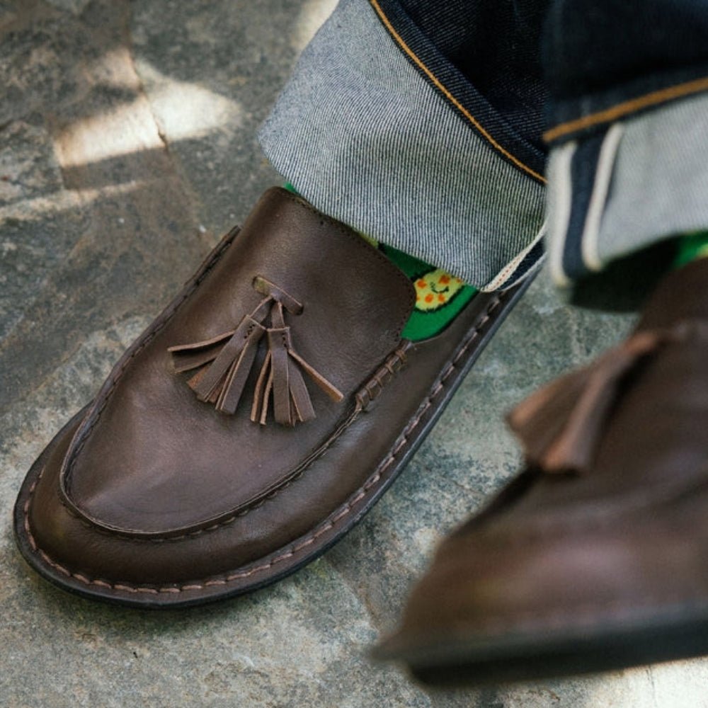 Soho | Leather | Cocoa Brown - clog - VIBAe