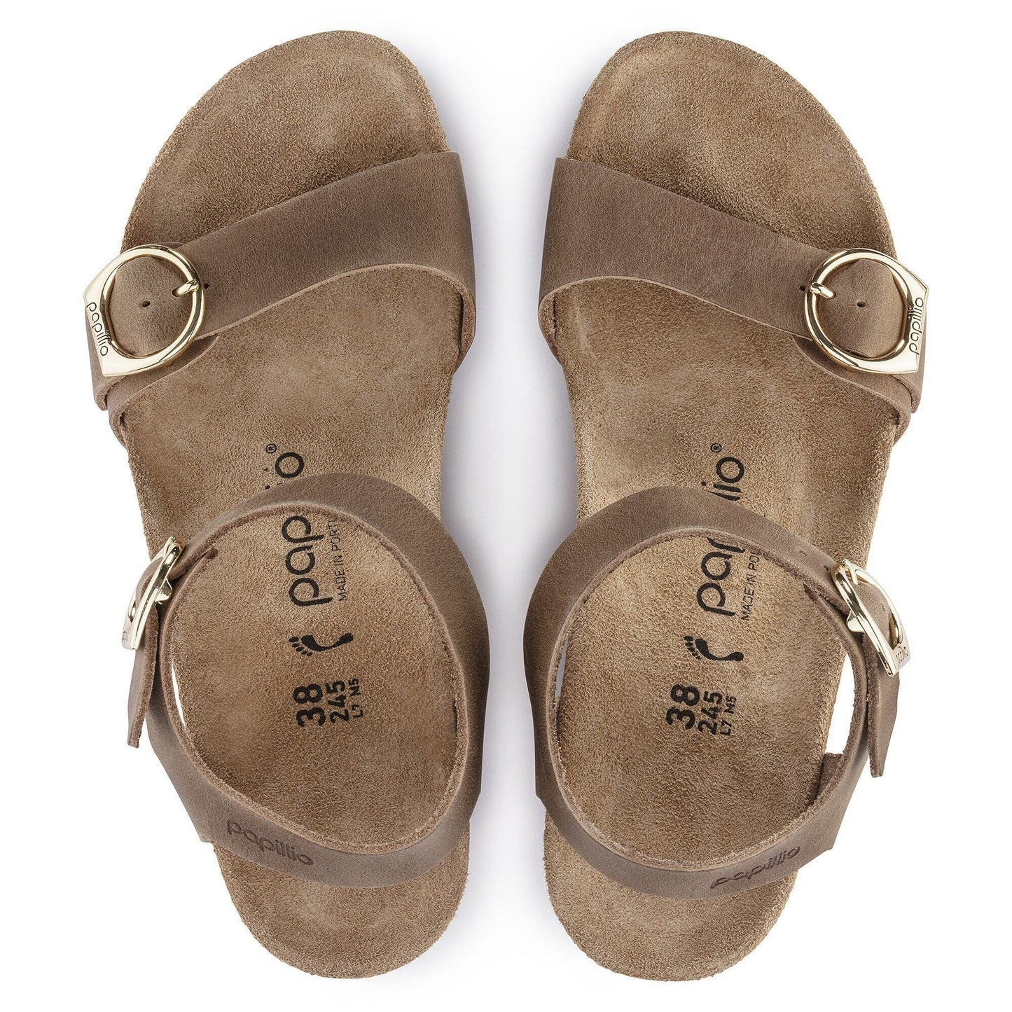 Soley Round Buckle | Leather | Cognac - sandals - Birkenstock