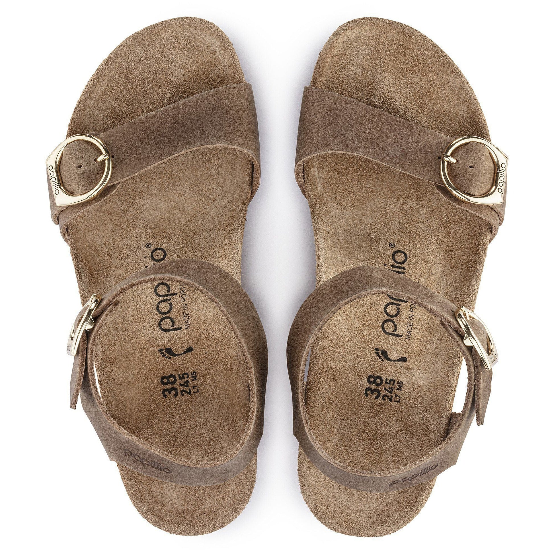 Soley Round Buckle | Leather | Cognac - sandals - Birkenstock