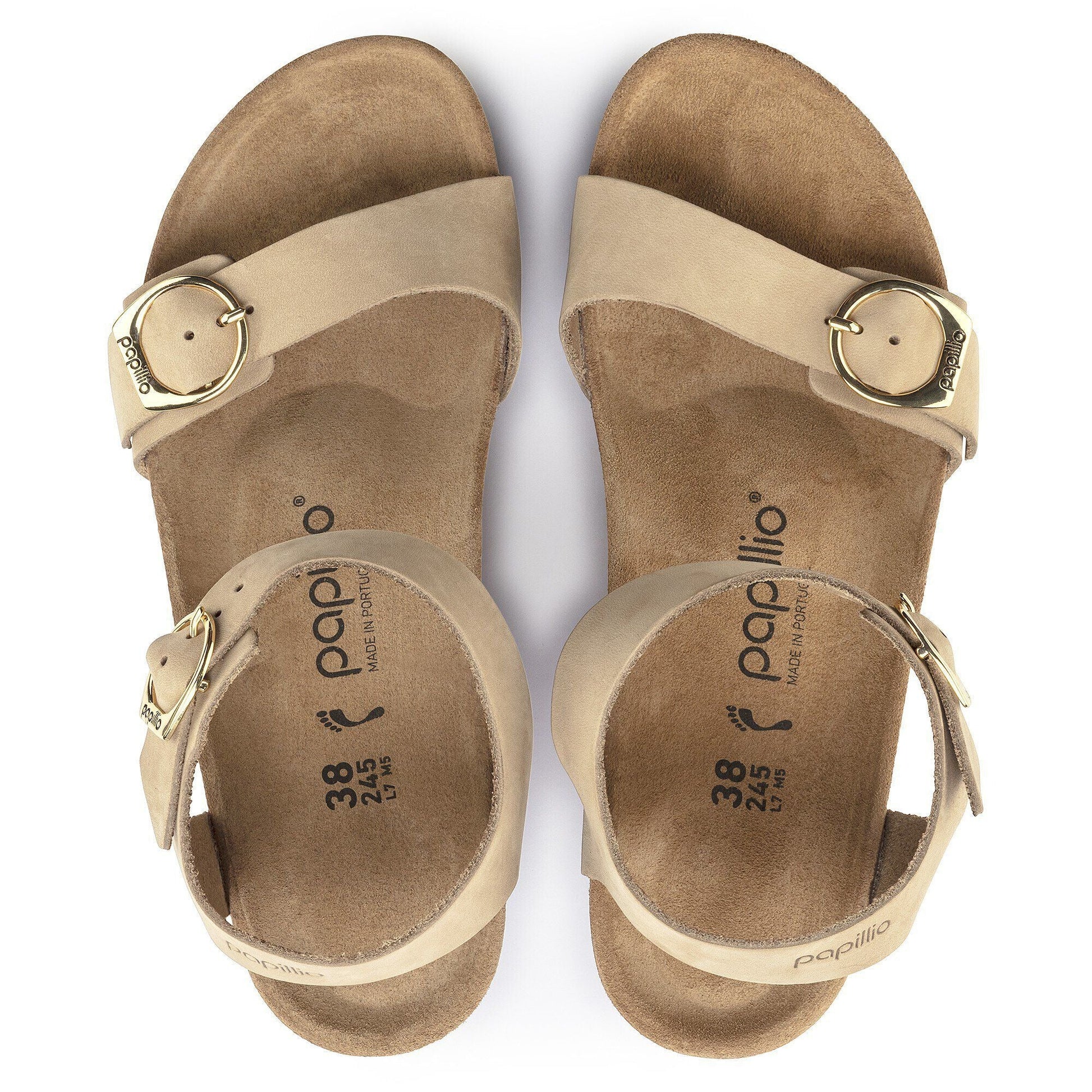 Soley Round Buckle | Nubuck | Sandcastle - Wedge - Birkenstock
