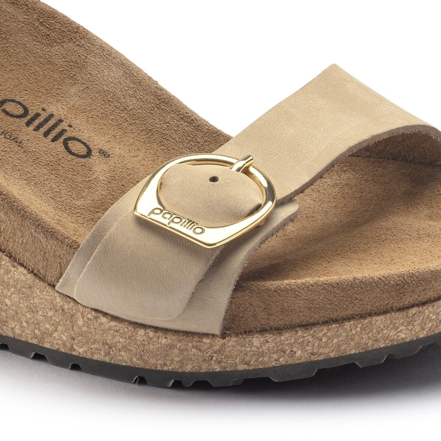 Soley Round Buckle | Nubuck | Sandcastle - Wedge - Birkenstock