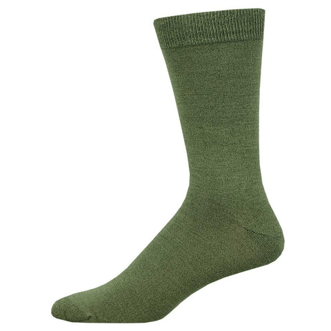 Solid | Bamboo | Men | Green - socks - Socksmith