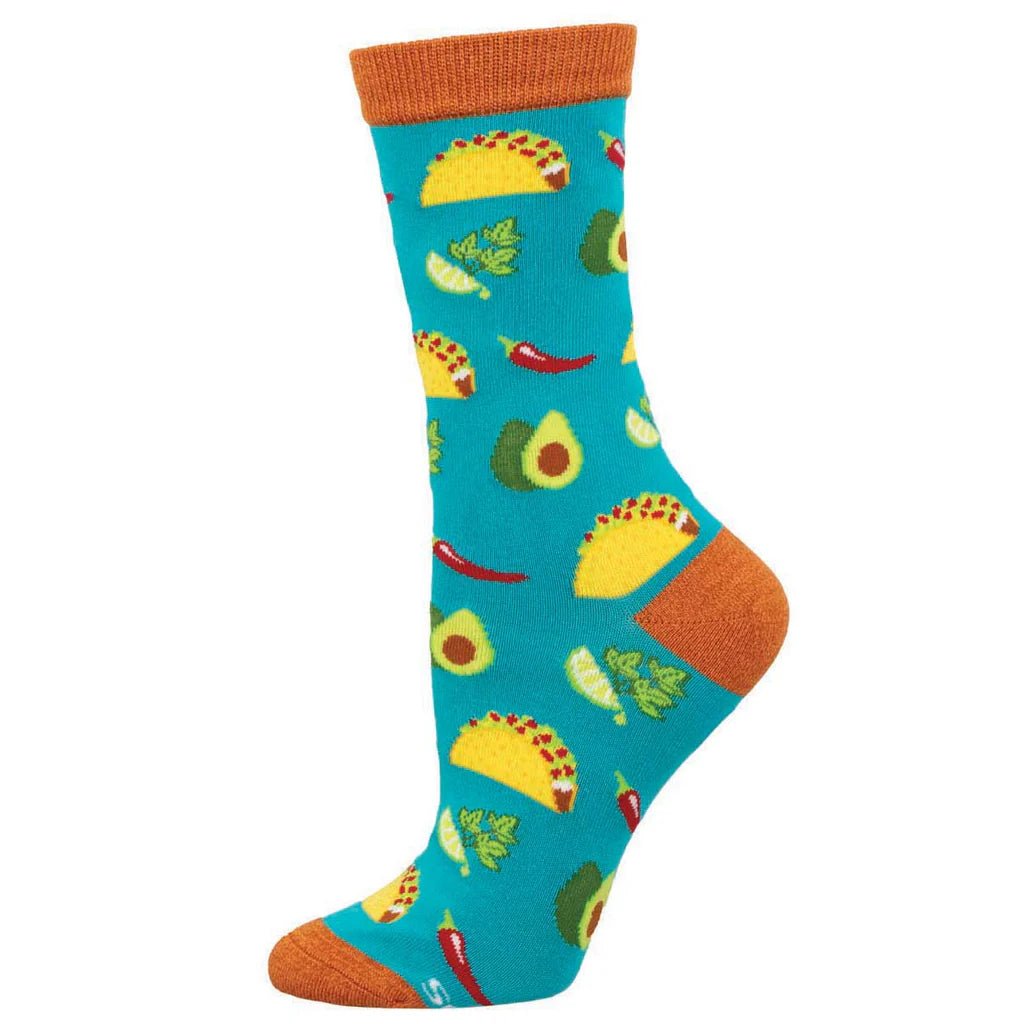 Something To Taco Bout | Bamboo | Women's | Blue - socks - Socksmith