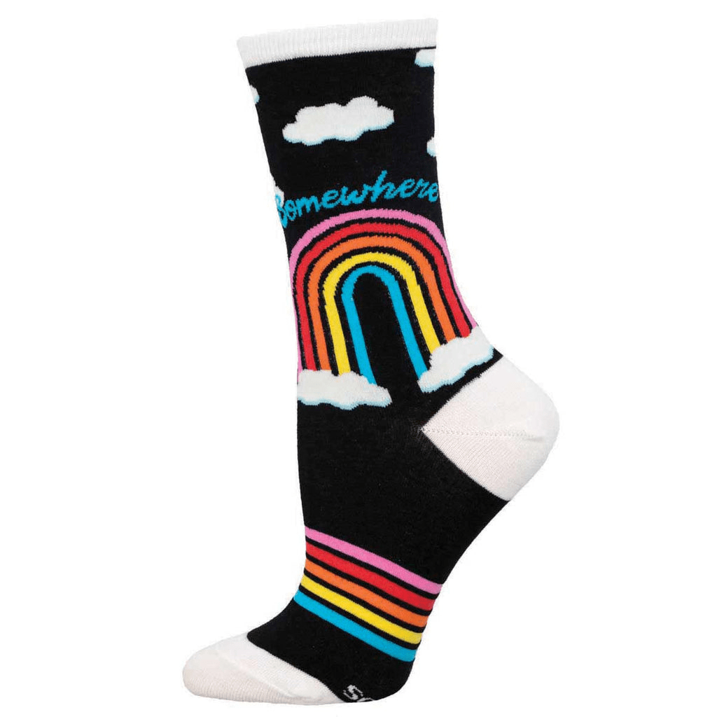 Somewhere Over The Rainbow | Women | Black - Socks - Socksmith