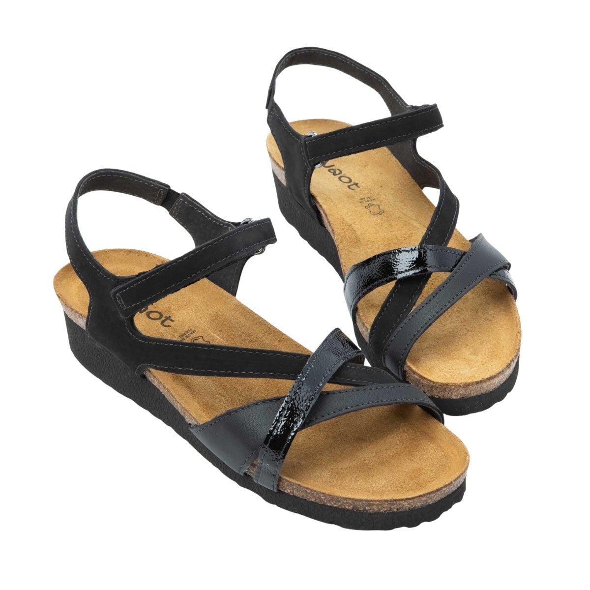 Sophia | Multi | Black - Wedge - Naot