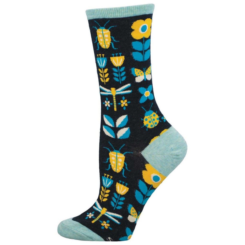 Sorry To Bug You | Women | Navy Heather - Socks - Socksmith