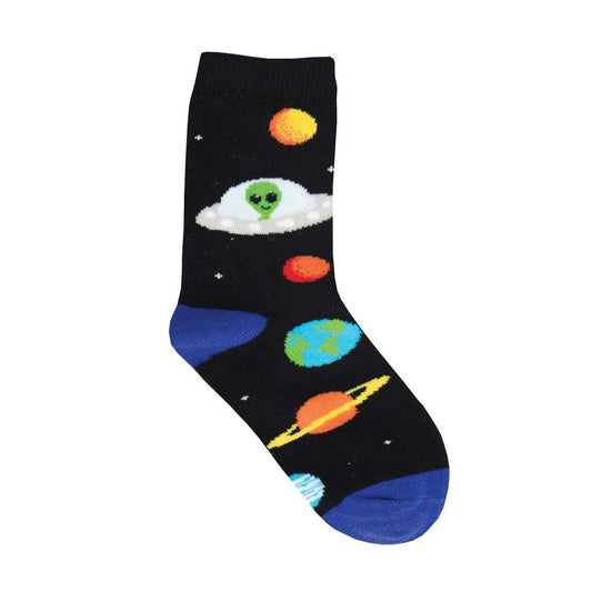 Space Race | Kids | Black - socks - Socksmith