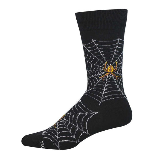 Spider Webs | Men | Black - socks - Socksmith