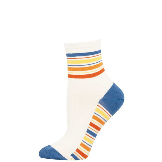 Sport Stripe | Women | Ivory - socks - Socksmith