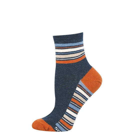 Sport Stripe | Women | Navy Heather - socks - Socksmith