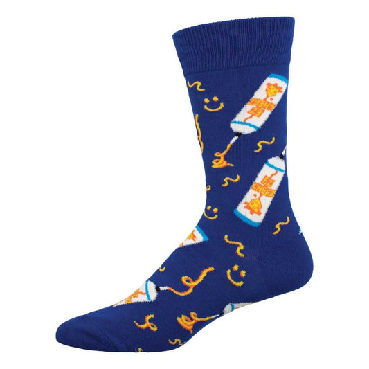 Squeeze Da Cheese | Men | Blue - Socks - Socksmith