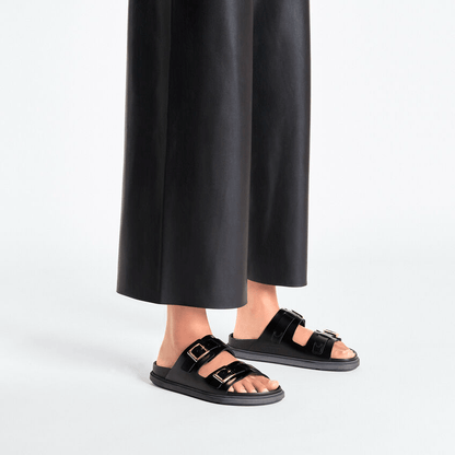 St. Barths Exquisite | Patent Leather | Black - Sandals - Birkenstock