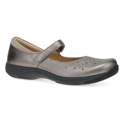 Stacy | Leather | Pewter Metallic - shoe - Dansko