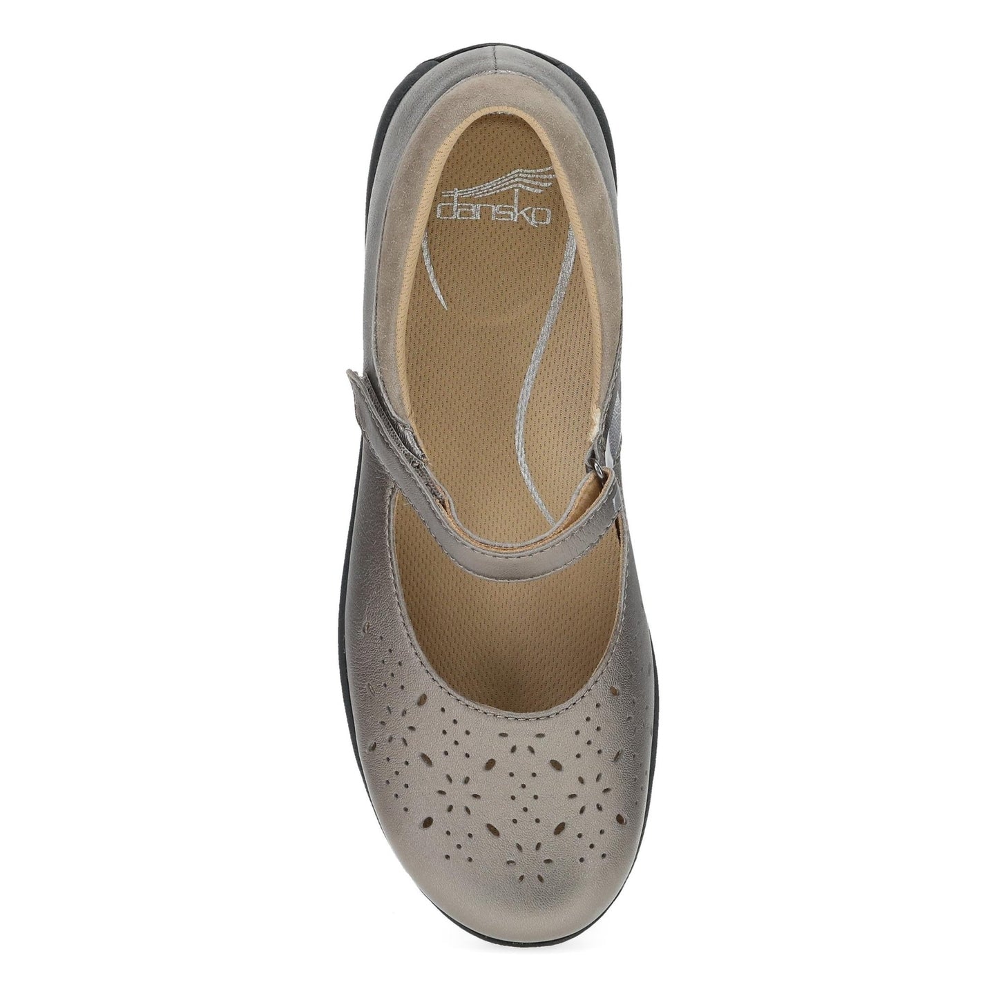 Stacy | Leather | Pewter Metallic - shoe - Dansko