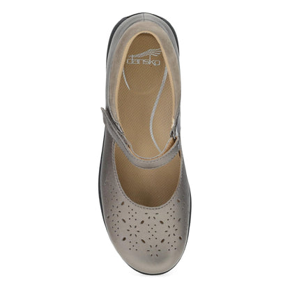 Stacy | Leather | Pewter Metallic - shoe - Dansko